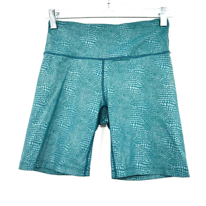 Calvin Klein Performance size Small wick teal‎ silver athletic biker shorts